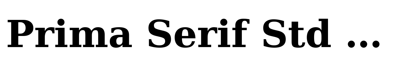 Prima Serif Std Bold
